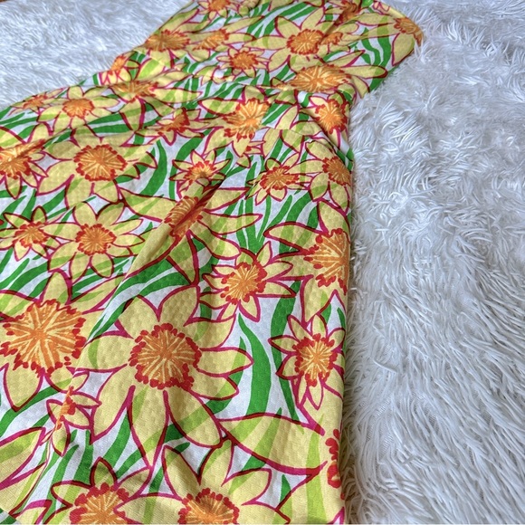 Lilly Pulitzer Strapless Blossom Dress Size 0 |Floral Fit & Flare | Summer Party - Picture 11 of 16